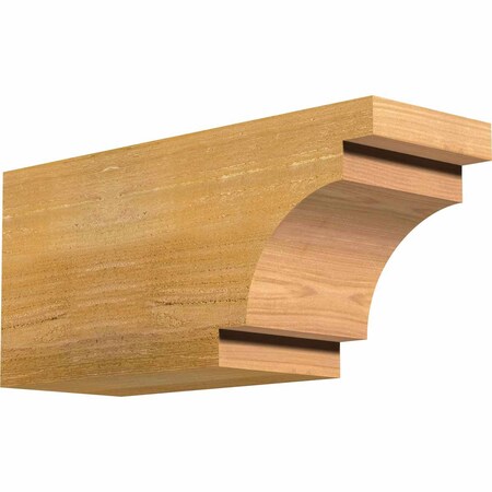 Ekena Millwork Mediterranean Rough Sawn Rafter Tail, Western Red Cedar, 6"W x 8"H x 18"L RFT06X08X18MED00RWR